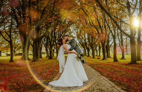 Couple in autumn